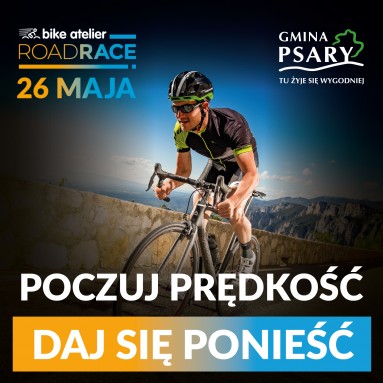 Ścigaj się na szosie w Psarach. 26 maja Bike Atelier Road Race!