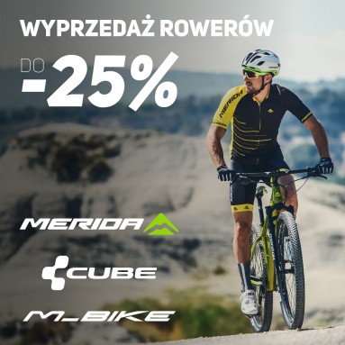 Wielka wyprzedaż rowerów w Bike Atelier! Merida, Cube i M_Bike taniej nawet o 25